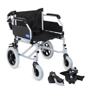 Comfort Plus DM-337 50cm Alüminyum Refakatçi frenli geniş Transfer Tekerlekli Sandalye