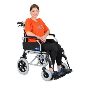Comfort Plus DM-337 45cm Alüminyum Özellikli Refakatçi Transfer Tekerlekli Sandalye