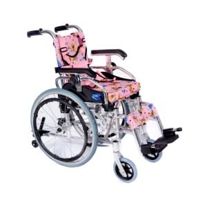 Comfort Plus KY980LQ-30 Alüminyum Pediatrik Özellikli Çocuk Tekerlekli Sandalye Pembe