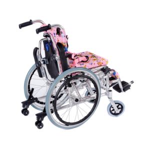 Comfort Plus KY980LQ-30 Alüminyum Pediatrik Özellikli Çocuk Tekerlekli Sandalye Pembe