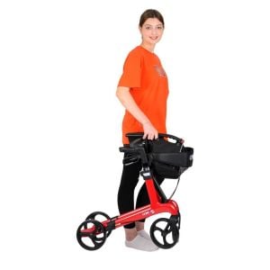 Comfort Plus Spırıt X4 tekerlekli wolker lüx Rolatör Yürüteç Kırmızı