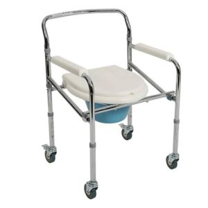 PR-771 Tekerlekli Katlanır Banyo Tuvalet Sandalyesi