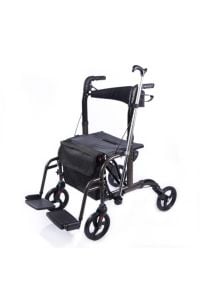 Dm9124 Lüx Ayak Pedallı Alüminyum Rolatör Yürüteç Frenli Hasta Yürüteci