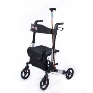 Comfort Plus Dm9102 Lüx Alüminyum Rollatör hasta Yürüteç çantalı oturma özellikli frenli