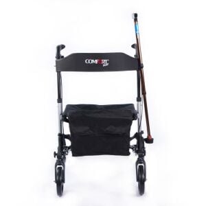 Comfort Plus Dm9102 Lüx Alüminyum Rollatör hasta Yürüteç çantalı oturma özellikli frenli