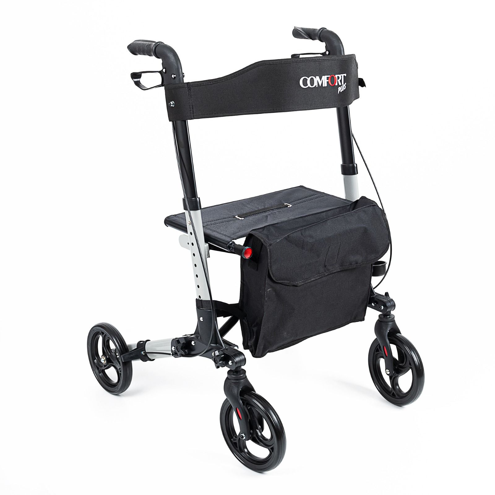 Lüx Rollator Yürüteç Katlanabilir, Seyahat Ve Uçuş Için, Yüksekliği Ayarı Baston Tutucu