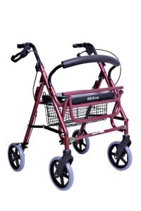 Ayak Pedallı Rolatör Yürüteç Aluminyum Tekerlekli Walker Rölatör Yürüteç
