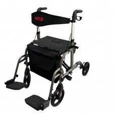 Poylin P777P Lüx Tekerlekli Yürüteç Rollatör Walker Pedallı Çift Kullanımlı Oturaklı Yürüteç