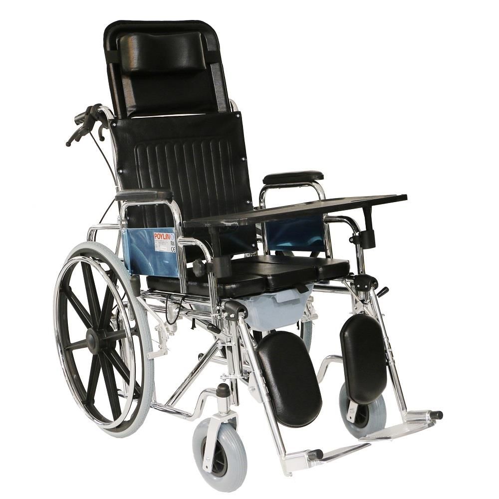 Poylin P615 Banyo Tuvalet Sandalyesi WC LAZIMLIKLI SANDALYE SIRTI YATAR