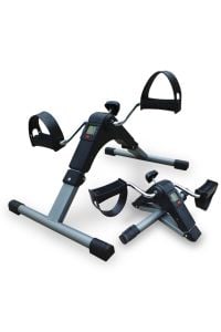 El Ayak Mini Katlanabilir Dijital Göstergeli Egzersiz Bisikleti - El Ve Ayak Egzersiz Pedalı Siyah
