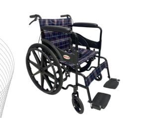 Tekerlekli Sandalye Refakatçi Frenli Katlanır Ekonomik 120 Kg Taşır
