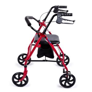 Comfort Plus DM-9144 Rolatör oturaklı Yürüteç bez sepetli frenli