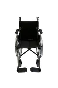 Refakatçi Frenli Tekerlekli Sandalye | Katlanabilir Çelik Şase, 40 cm Oturma Genişliği P120