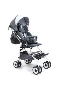 Grizzly Engelli Çocuk Puseti Full Aksesuarlı Açık Gri-Gri