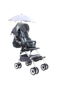 Grizzly Engelli Çocuk Puseti Full Aksesuarlı Gri