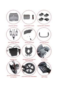 Grizzly Engelli Çocuk Puseti Full Aksesuarlı Siyah-Gold