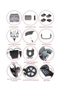 Grizzly Engelli Çocuk Puseti Full Aksesuarlı Siyah-Gold 2