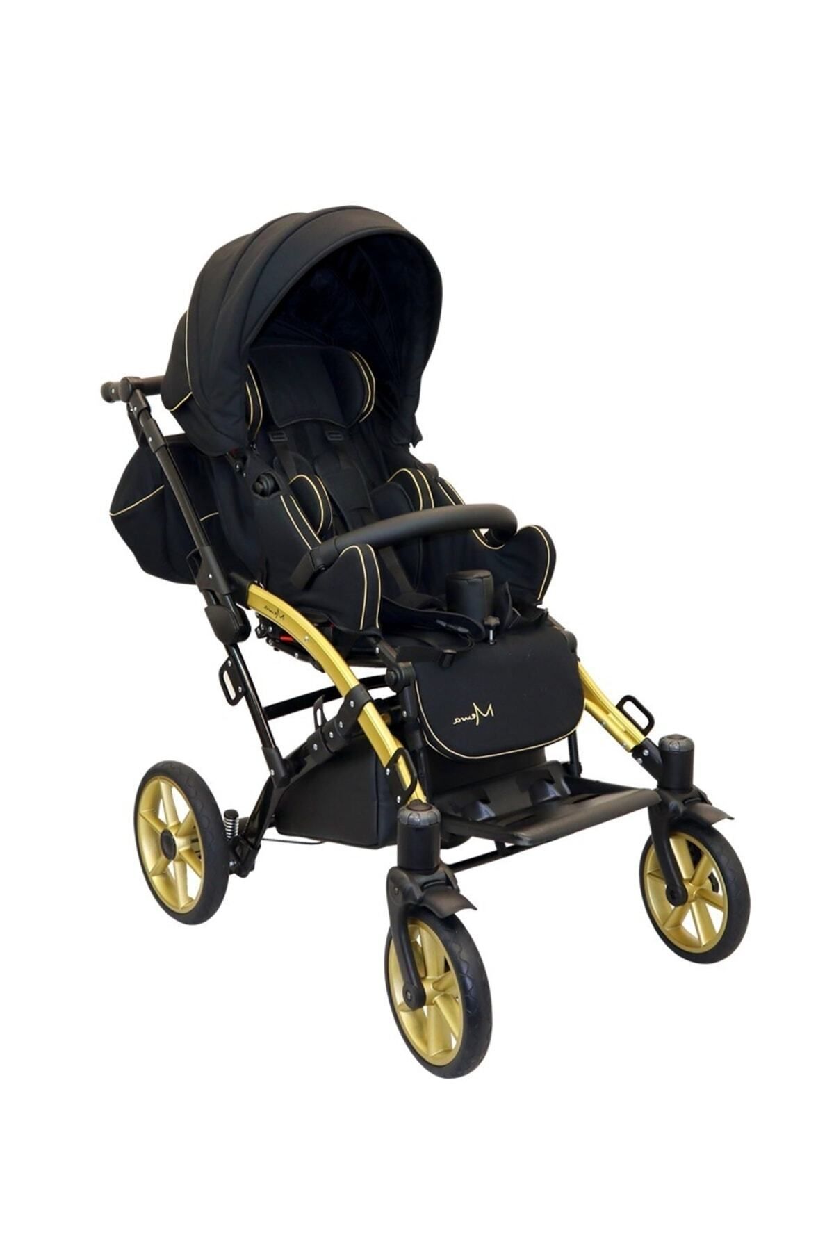 Grizzly Engelli Çocuk Puseti Full Aksesuarlı Siyah-Gold 2