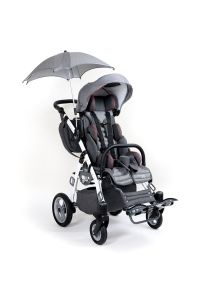 Grizzly Engelli Çocuk Puseti Full Aksesuarlı Koyu Gri