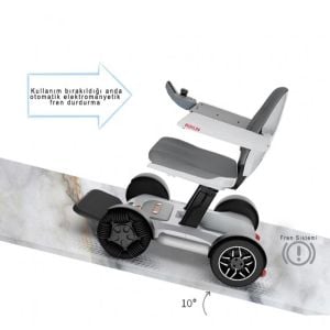 Poylin P210 Robotics Ultra Hafif Katlanabilir Akülü Tekerlekli Sandalye