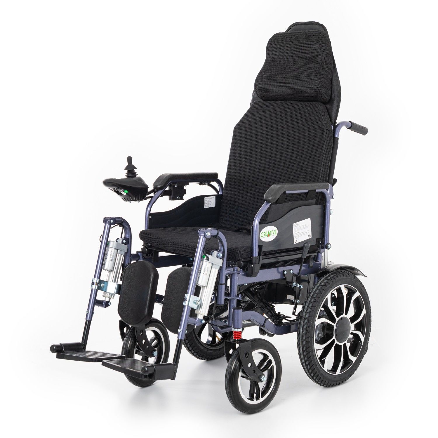 Creative CR-8012 Akülü Tekerlekli Sandalye Özellikli Motorlu Sırt Yatar ve Motorlu Ayak Kalkar