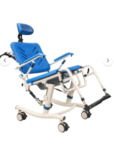 POYLİN Tilt Baş Destekli Alüminyum Banyo Tuvalet Sandalyesi | Ergonomik ve Ayarlanabilir P620