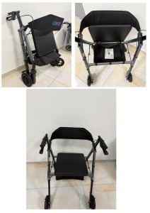 Dm-9200 150 kg Taşıma Kapasiteli Alüminyum Obez XXL Rolatör Yürüteç