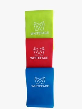 WHİTEFACE 3'LÜ PİLATES EGZERSİZ BANDI (LASTİĞİ) SETİ (HAFİF-ORTA -SERT)