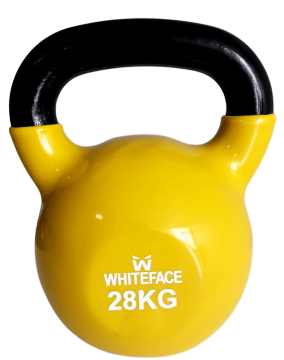 WHİTEFACE KETTLEBELL(ÇAYDANLIK TİPİ DAMBIL) 28 KG (SARI-SİYAH)