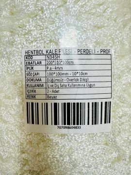 Proton Hentbol Kale Filesi-Perdeli-Profesyonel(Maç Filesi) 4mm