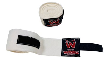Whiteface Elastik Boks Bandaj 5 m (Beyaz)