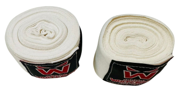 Whiteface Elastik Boks Bandaj 5 m (Beyaz)