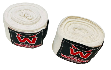 Whiteface Elastik Boks Bandaj 5 m (Beyaz)