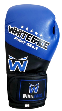 WHITEFACE BOKS ELDİVENİ SUPERNOVA (MUAY THAI - KICK BOKS MAÇ ELDİVENİ) (MAVİ-SİYAH) 8-10-12 oz.