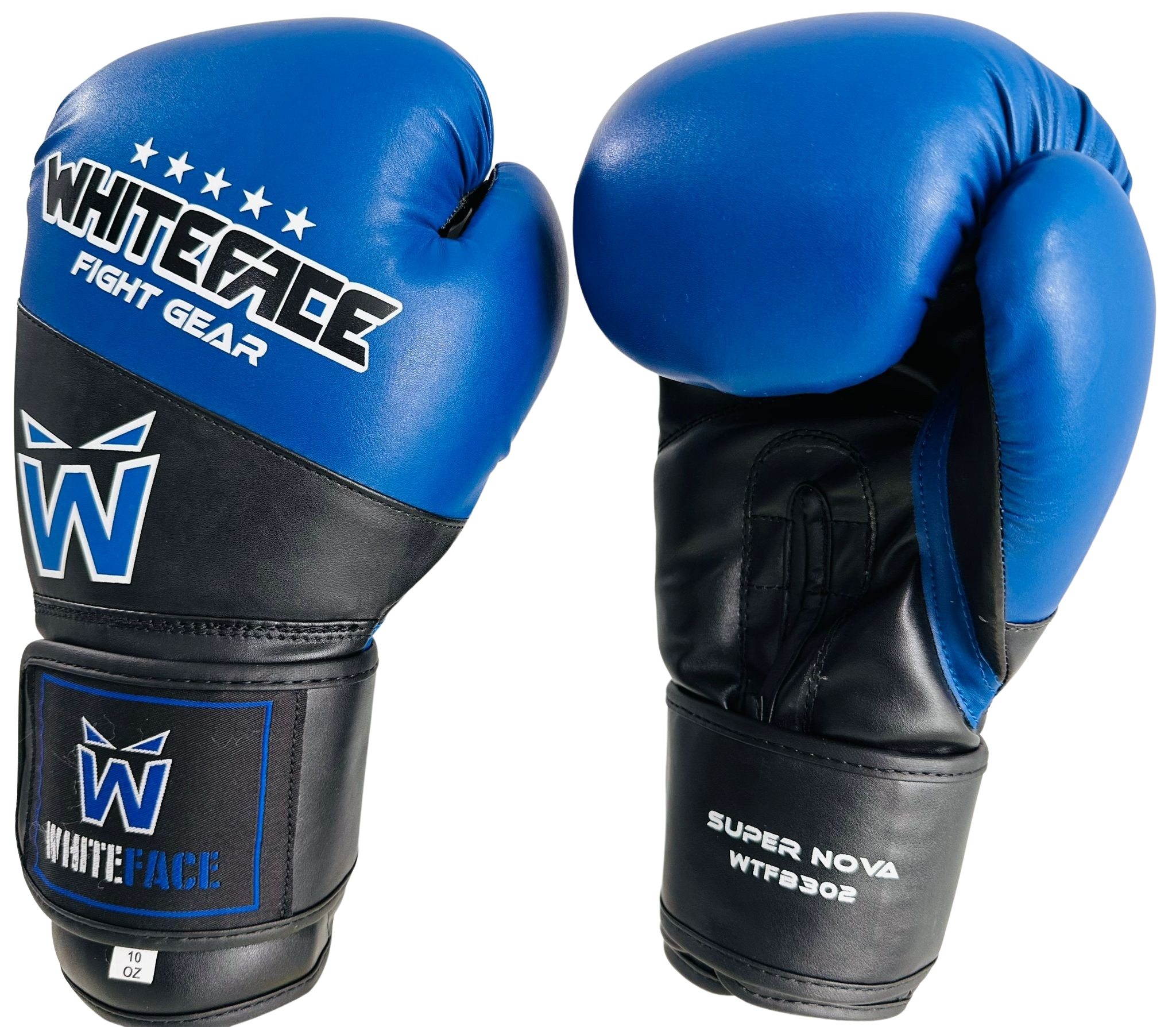 WHITEFACE BOKS ELDİVENİ SUPERNOVA (MUAY THAI - KICK BOKS MAÇ ELDİVENİ) (MAVİ-SİYAH) 8-10-12 oz.