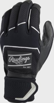 RAWLINGS Beyzbol (Baseball) WORKHORSE Sıkıştırma Kayışlı Vuruş Eldiveni-YETIŞKIN-siyah