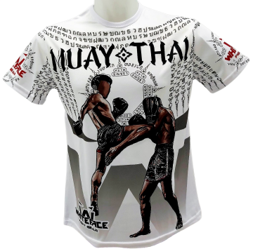 WHİTEFACE MUAY THAİ ÖZEL TASARIM BASKILI TİŞÖRT (BEYAZ)