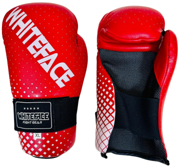 Whiteface Kickbox Point Fight Eldiveni-ELİTE (WTF442) Kırmızı - L