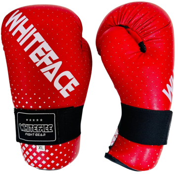 Whiteface Kickbox Point Fight Eldiveni-ELİTE (WTF442) Kırmızı - L