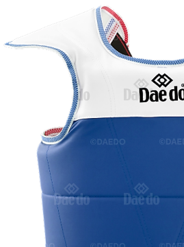 Daedo Taekwondo WTF Onaylı Safeguard Göğüs Koruma çift Traflı (kırmızı-mavi)