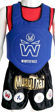 WHİTEFACE MUAY THAİ MÜSABAKA SAFEGURD ÇİFT TARAFLI (KIRMIZ-MAVİ)