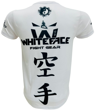 Whiteface Karate Özel Tasarım Dijital Baskılı Tişört (Beyaz)