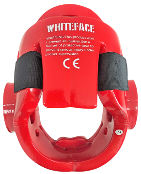 Whiteface Taekwondo Camlı Mantar Kask (Kırmızı)