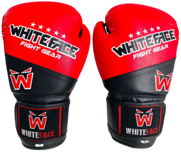 WHITEFACE BOKS ELDİVENİ SUPERNOVA (MUAY THAI - KICK BOKS MAÇ ELDİVENİ) (KIRMIZ-SİYAH) 8-10-12 oz.