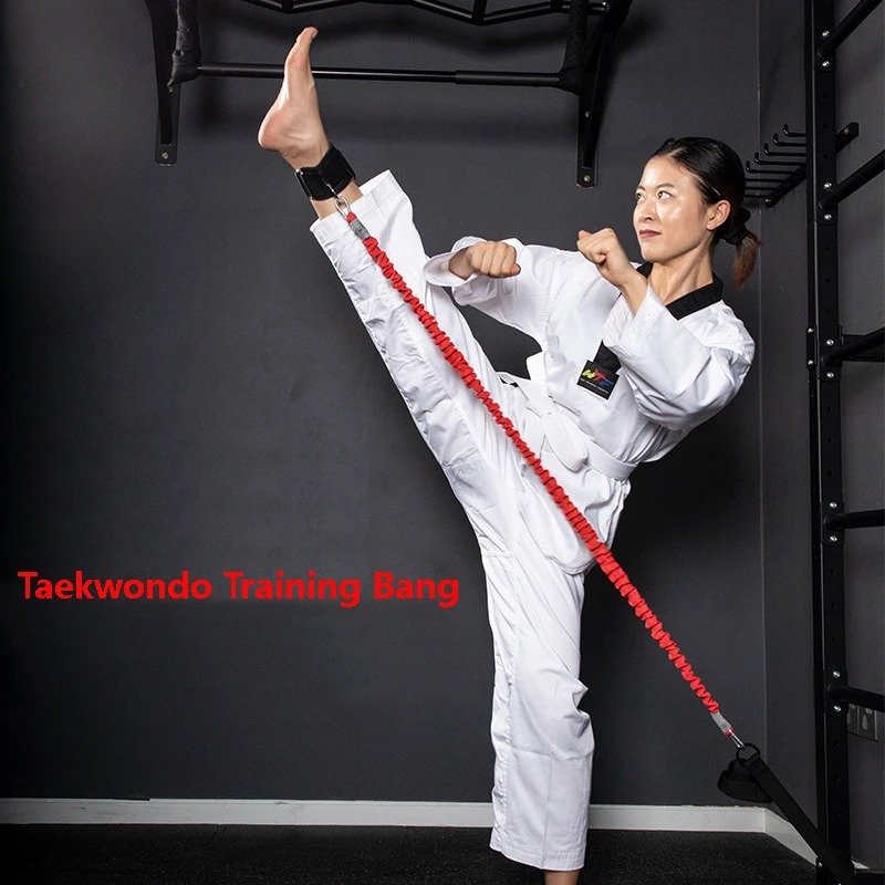 Whiteface Taekwondo Tek Bacak Kuvvet Direnç Çalışma Lastiği 120cm (kırmızı)