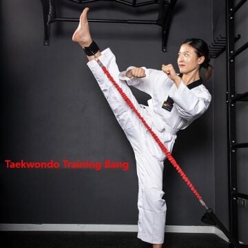 Whiteface Taekwondo Tek Bacak Kuvvet Direnç Çalışma Lastiği 120cm (kırmızı)