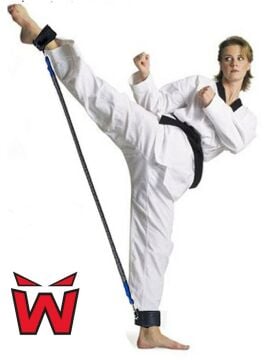 Whiteface Taekwondo Tek Bacak Kuvvet Direnç Çalışma Lastiği 120cm (kırmızı)