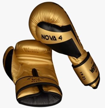 Whiteface Nova4 Boks-Kickboks-Muay Thai  (Kickboks Müsabaka) Eldiveni (Gold) 8 - 10- 12 oz