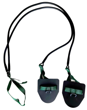 STRECHCORDZ EL PALETLİ YÜZME KARA ANTRENMAN DİRENÇ LASTİĞİ (YEŞİL) (3,6-10,8 KG)