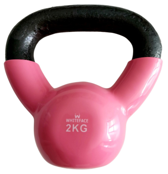 WHİTEFACE KETTLEBELL(ÇAYDANLIK TİPİ DAMBIL) 2 KG (PEMBE-SİYAH)